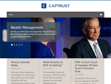 Tablet Screenshot of captrustadvisors.com